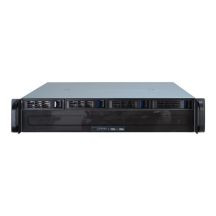 Inter-Tech IPC 2U-2404S Rack Czarny, Srebrny