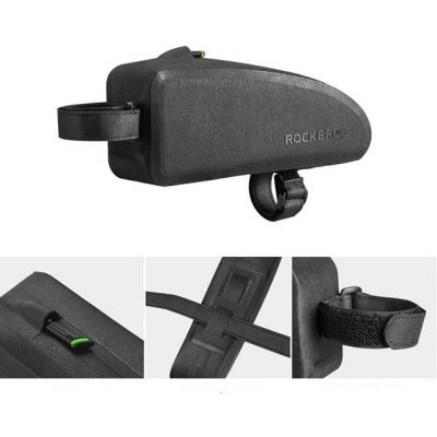 2. Torba Rockbros AS-019-1 rowerowa na ramę wodoodporna 1.6 l - czarna