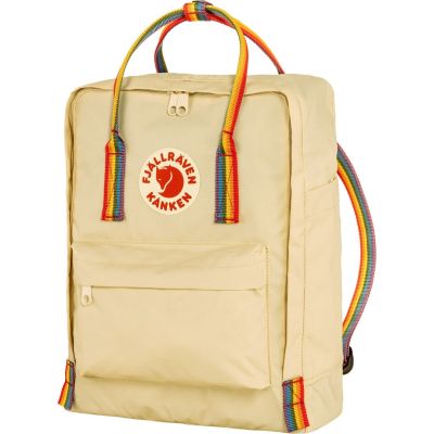 3. plecak Fjallraven Kanken Rainbow - light oak/patt