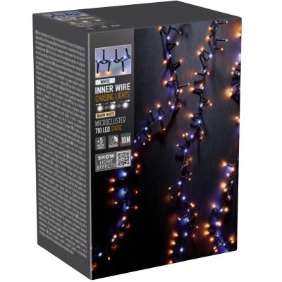 8. LAMPKI CHOINKOWE ŁAŃCUCH ŚWIETLNY 710 LED BIAŁY/CIEPŁY BIAŁY