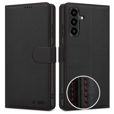 Etui Tech-Protect Wallet na Samasung Galaxy A57 5G - czarno-czerwone