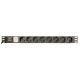 7. GEMBIRD LISTWA ZASILAJĄCA RACK 19" PDU EG-PDU-014-C14 1U, 10A, 8X SCHUKO, WTYK C14, KABEL 3M
