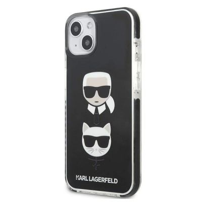 2. Etui Karl Lagerfeld Karl&Choupette Head na iPhone 13 - czarne
