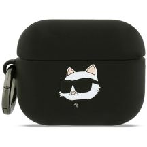 Etui Karl Lagerfeld Silicone Choupette Head 3D na AirPods Pro 3 - czarne