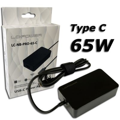 LC-Power LC-NB-PRO-65-C adapter zasilający/ inwentor Wewnętrzna 65 W Czarny
