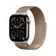 Zegarek Apple Watch Seria 11 GPS + Cellular 46mm Złota tytanowa koperta ze złotą pętelką Milanese - M/L (MFD84ZR/A)
