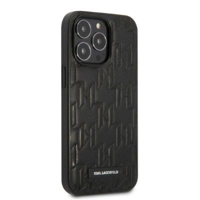 4. Etui Karl Lagerfeld Monogram Plaque na iPhone 13 Pro Max - czarne