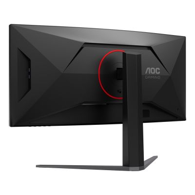 21. AOC G4 CU34G4ZCA monitor komputerowy 86,4 cm (34") 3440 x 1440 px Wide Quad HD Czarny, Czerwony