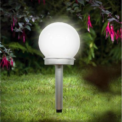 14. LAMPA SOLARNA KULA MLECZNA 10x35CM