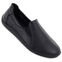 Skórzane półbuty damskie barefoot ażurowe M.Daszyński OL38-2