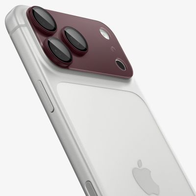 4. Szkło hartowane na aparat Spigen Optik Pro XL GLAS.TR EZ FIT na iPhone 18 Pro Max - dark cherry