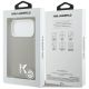 8. Etui Karl Lagerfeld Karl Head Logo MagSafe na iPhone 17 Pro - szare