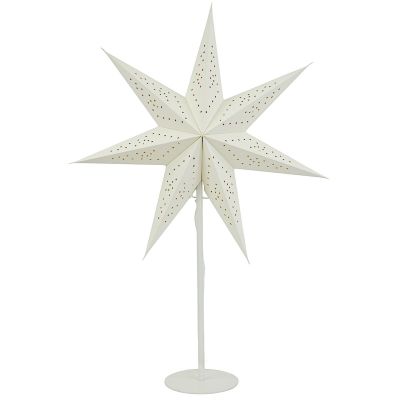 2. LAMPKA STOJĄCA GWIAZDA DEKORACYJNA 65CM E 14 BIAŁA