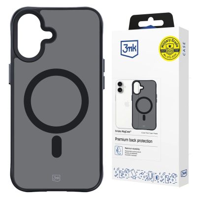 3. Etui 3mk Smoke MagCase z MagSafe na iPhone 16 - półprzezroczyste