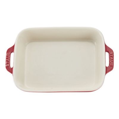 3. Prostokątny półmisek ceramiczny Staub - 4.5 litrów, Czerwony