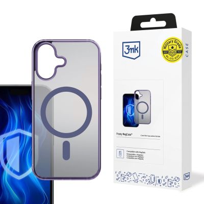 Etui 3mk Frosty MagCase Purple na Apple iPhone 16 - fioletowe