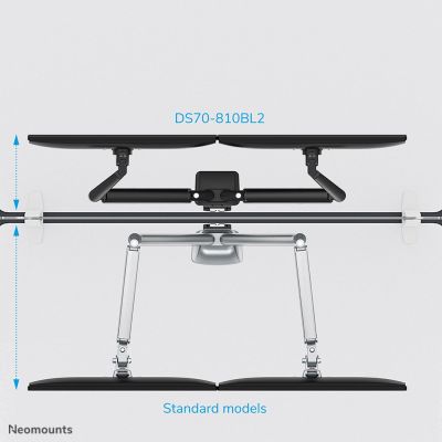 11. Neomounts DS70-810BL2 uchwyt / stojak do monitorów 81,3 cm (32") Biurko Czarny