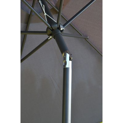 14. PARASOL OGRODOWY 300CM SKŁADANY SZARY