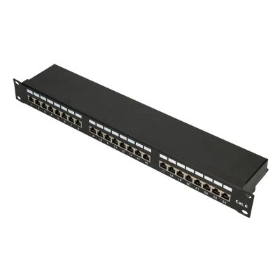 4. Patch panel Extralink  EX.9830 (1U; kat. 5e; 24xRJ-45)