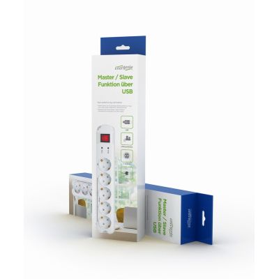 4. Gembird PCW-MS2G ochrona przeciwprzepięciowa Biały 5 x gniazdo sieciowe 250 V 1,8 m