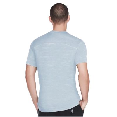 2. Skechers On the Road Tee M2TS209-LTBL Niebieskie M