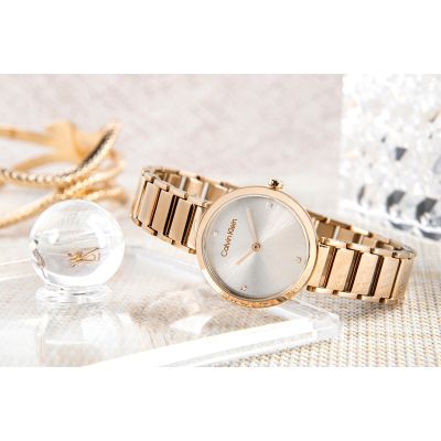 6. Zegarek Damski CALVIN KLEIN Minimalistic T Bar 25200140 + BOX