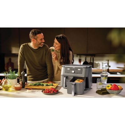 9. Ninja DZ400EU frytkownica Podwójny 9,5 l Autonomiczny 2470 W Frytkownica na gorące powietrze Szary