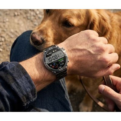 16. Smartwatch Gravity Grafitowy Pasek + Bransoleta GT46-3