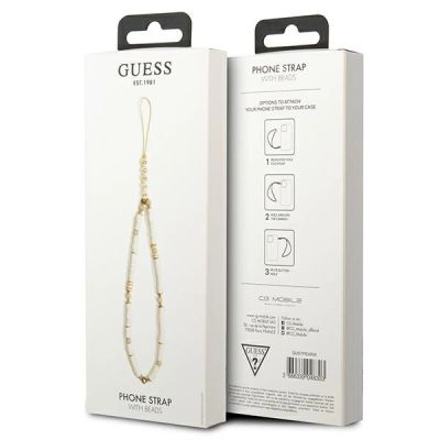 3. Zawieszka Guess Heishi Beads - biała