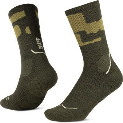 Skarpetki Buff MERINO MW CREW SOCKS MWC2 BEETLE GREEN L