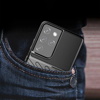 11. Thunder Case etui Samsung Galaxy S23 Ultra silikonowy pancerny pokrowiec niebieskie