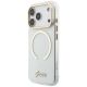 2. Etui Guess IML Script Metal MagSafe na iPhone 18 Pro / 17 Pro - przezroczyste
