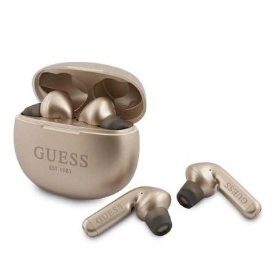 Guess słuchawki Bluetooth GUTWS1CGO TWS + stacja dokująca złoty/gold