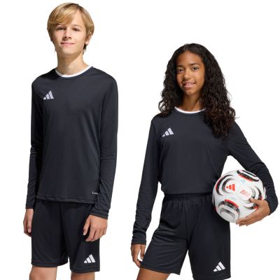 10. Koszulka dla dzieci adidas Entrada 26 Long Sleeve Jersey czarna KF5879