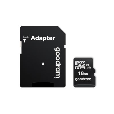 Karta pamięci GoodRam M1AA-0160R12 (16GB; Class 10, Class U1; Adapter, Karta pamięci)