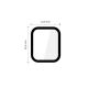 2. Szkło Tech-Protect Glass Flex+ 2-pack na Apple Watch 40 mm - czarne