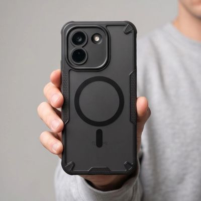 8. Etui Tech-Protect Rugged Shield MagSafe na Xiaomi Redmi Note 17 Pro Max 5G - czarne matowe