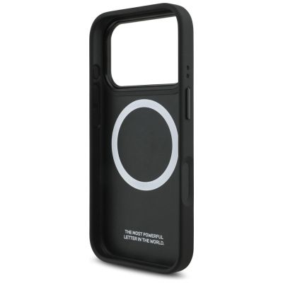 7. Etui BMW M Tricolor Metal Logo MagSafe do iPhone 17 Pro - szare