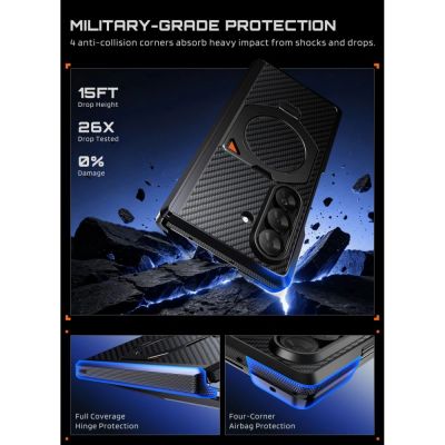 5. Etui Supcase UB Aero MagSafe 2-Set na Samsung Galaxy Z Fold 8 Ultra - czarne