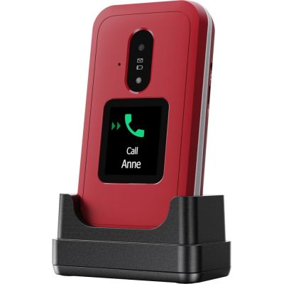 9. Doro Leva E30 7,11 cm (2.8") 142,7 g Czerwony, Biały Telefon funkcjonalny