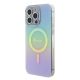 2. Etui Guess IML Iridescent MagSafe do iPhone 15 Pro Max - turkusowe