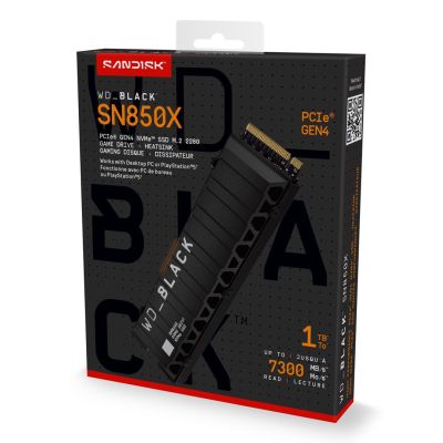 9. Dysk SSD WD Black SN850X WDS100T2XHE (1 TB ; M.2; PCIe NVMe 4.0 x4; heatsink)