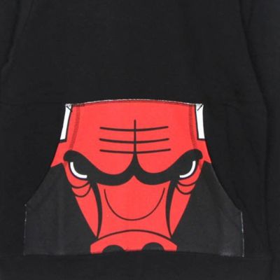 3. Bluza z kapturem Mitchell & Ness NBA Cropped Logo Chicago Bulls czarna