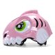 3. Kask rowerowy dziecięcy Wozinsky motyw dinozaur 52-56 cm - różowy