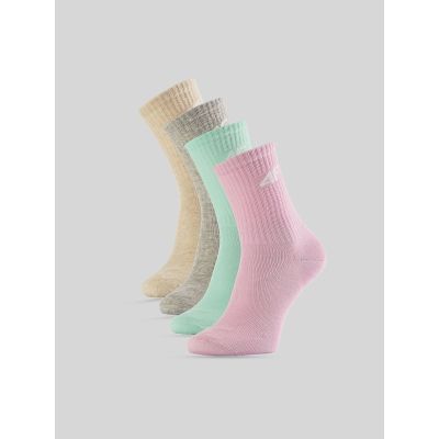 Skarpetki długie (4-pack) dziewczęce 4F 4FJRAW26USOCF1010-90S