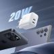 9. Ładowarka Joyroom JR-TCF12 sieciowa 2x USB-C 20W PD / QC 3.0 - biała