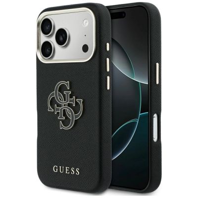 Etui Guess FW Resin Logo na iPhone 17 Pro - czarne