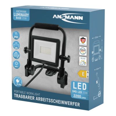14. Ansmann FL20W-AC Czarny LED 20 W