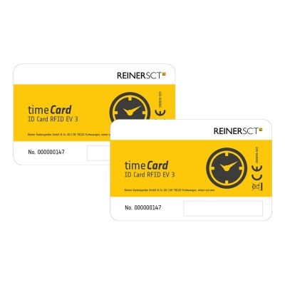 2. Reiner SCT timeCard Premium card MIFARE DESFire EV3 etykieta RFID Czarny, Biały, Żółty 50 szt.