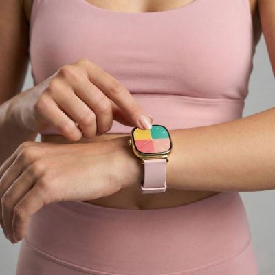 3. Smartwatch Gravity Złoty Bransoleta + Pasek GT32-1